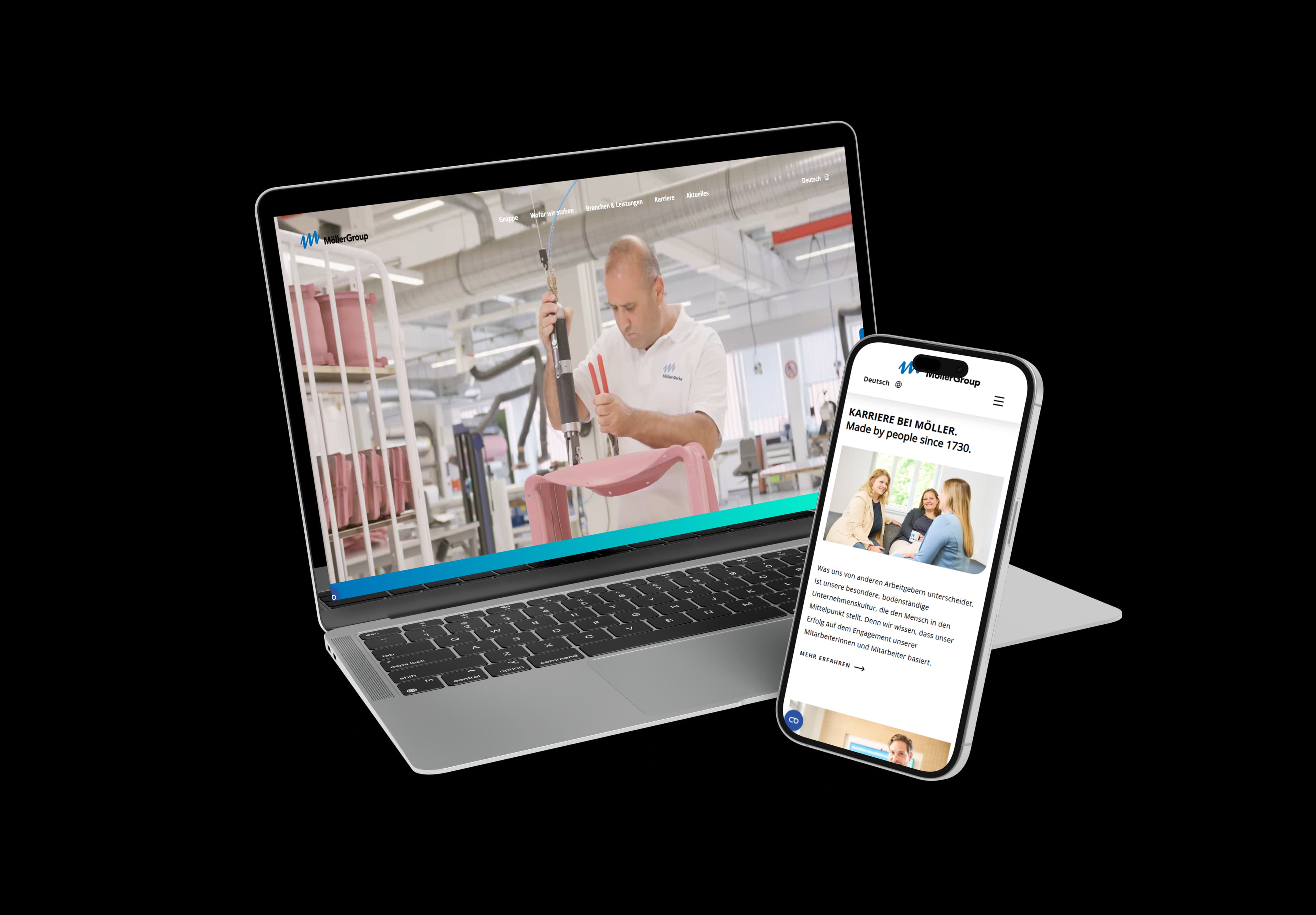 MöllerGroup GmbH Website Screenshot