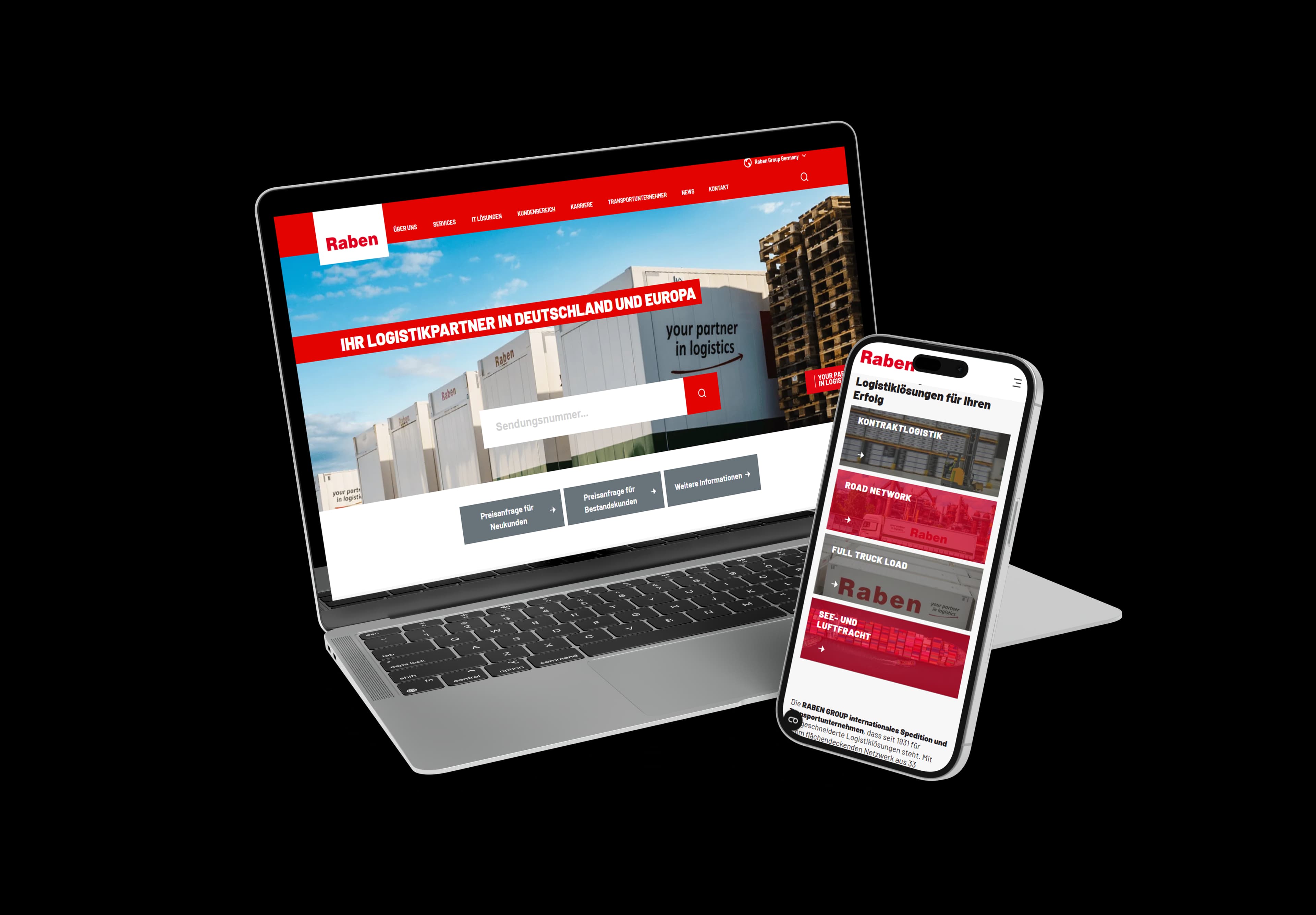 Raben GmbH Website Screenshot